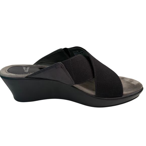 DANSKO Ava Platform Wedge Sandals Slip On Cross Strap 39/9 - Picture 1 of 7
